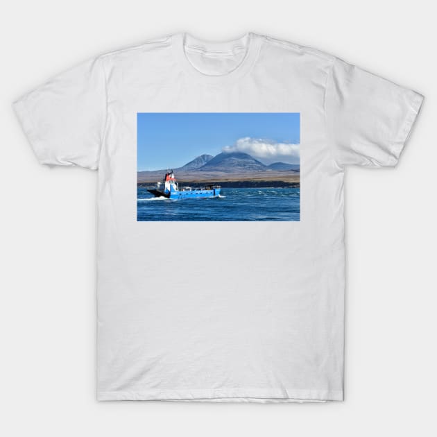 The ferry heading over to Jura, Scotland T-Shirt by richflintphoto